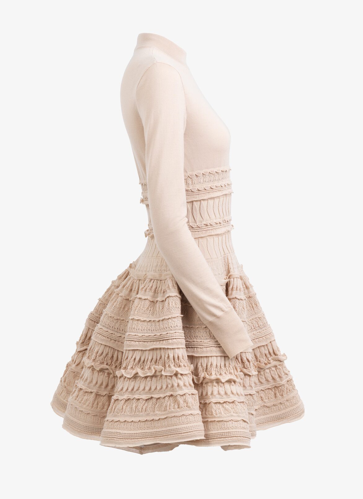 Alaïa Edition 2007 High-neck dress in wool crinoline ALAÏA SANDY ALAÏA EDITION 2007 HIGH-NECK DRESS IN WOOL CRINOLINE
